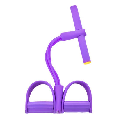 Multifunctional Leg Pedal Elastic Rope Sit-Ups Resistance Rope Fitness Four-Tube Tensioner