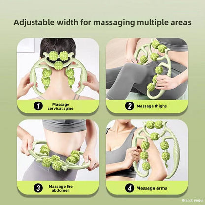 Nine Wheel Leg Massager Roller Fitness Yoga Aid