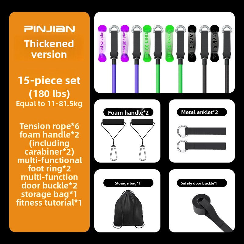 Fitness Resistance Bands Set with Handles