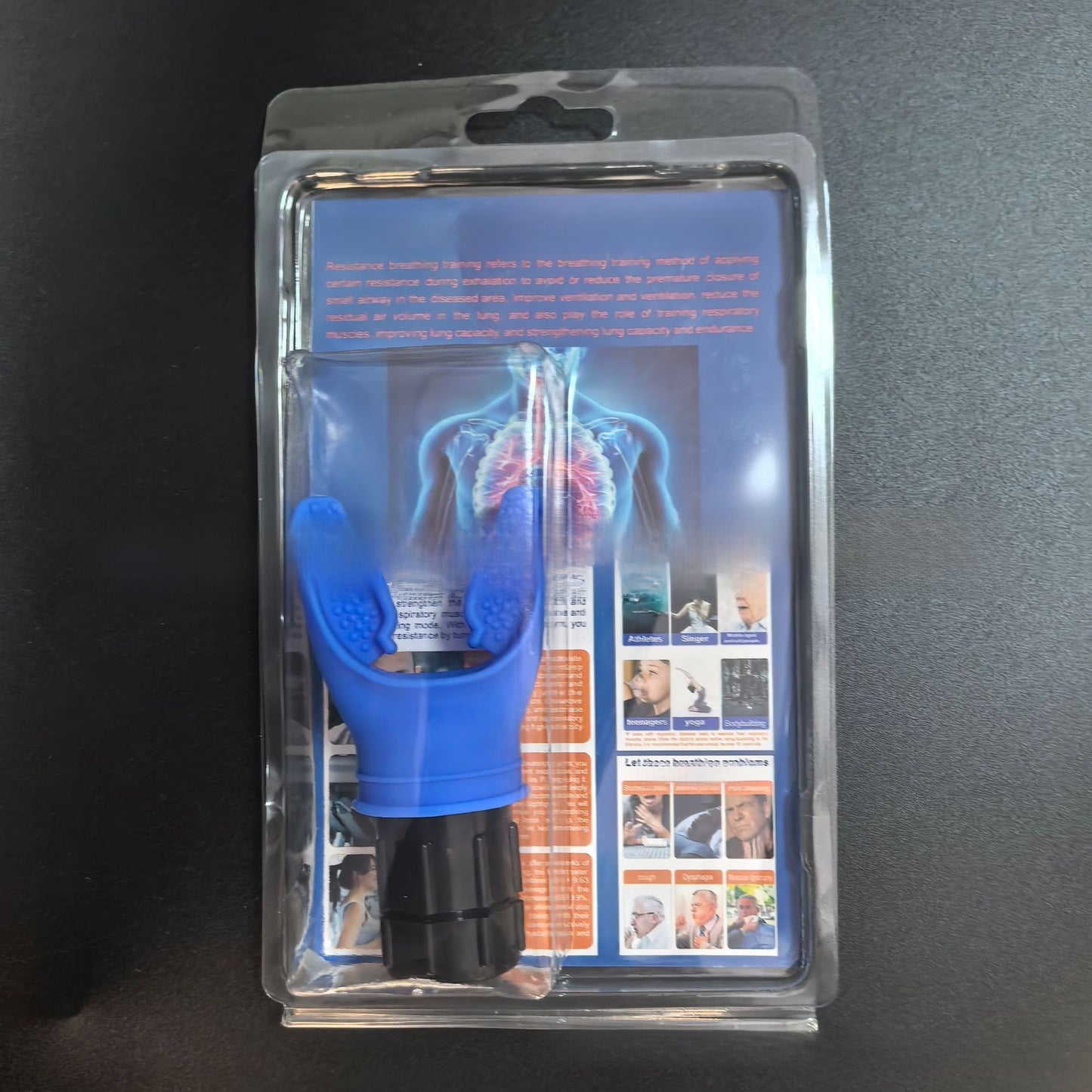Adjustable Resistance Breathing Trainer for Fitness