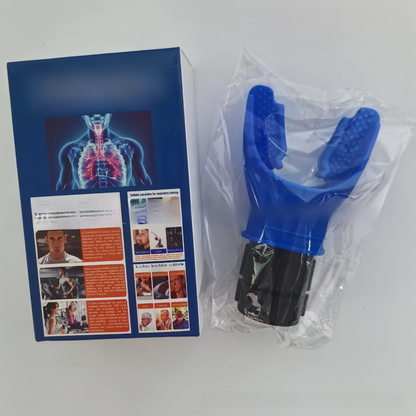 Adjustable Resistance Breathing Trainer for Fitness