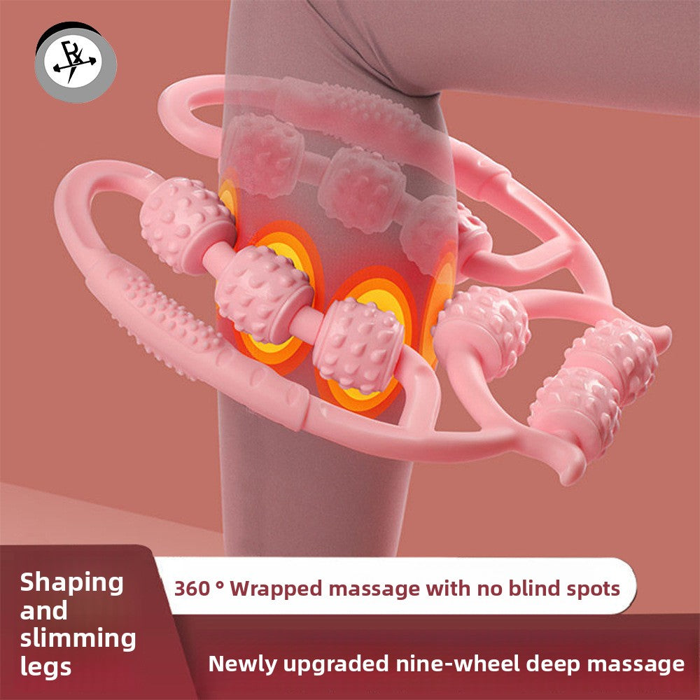 Nine Wheel Leg Massager Roller Fitness Yoga Aid
