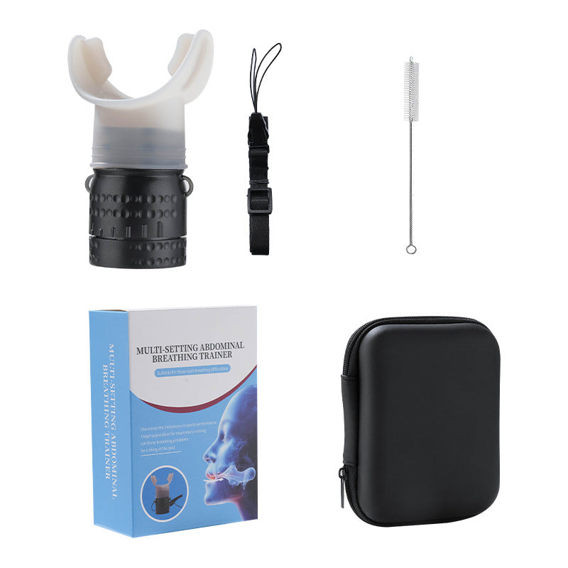 Adjustable Resistance Breathing Trainer for Fitness